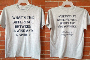 T Shirt - Difference Between Wine & Spirit
